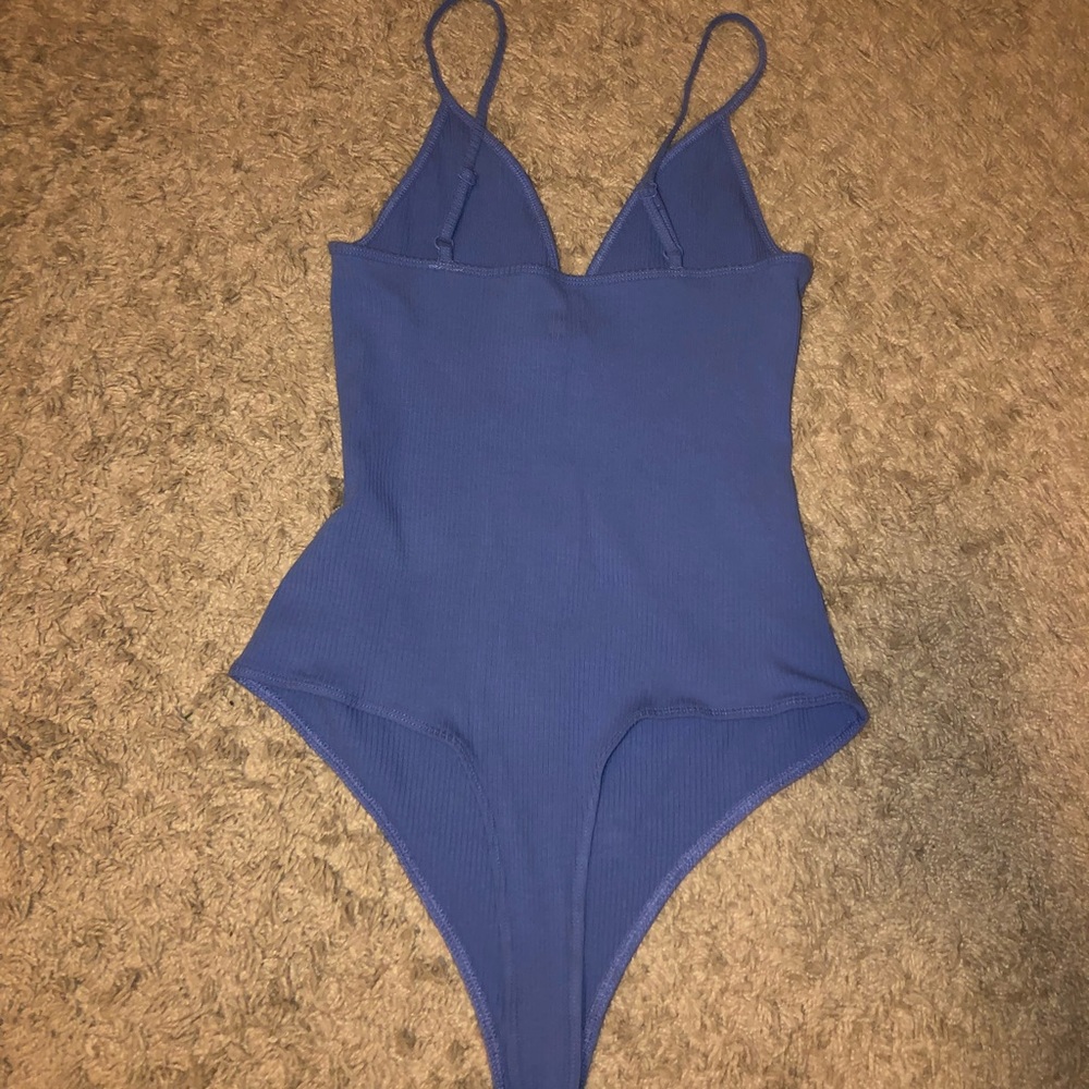 Pacsun Periwinkle Ribbed Body Suit - Picture 3 of 3